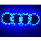 18X5.8CM LED Badge Light Exterior for Audi Q2 Q8 A1 A2 Q3 A3 A4 A5 A6 A7 A8 Q5 Q7 TT Car Rear Trunk Emblem Sticker Accessories