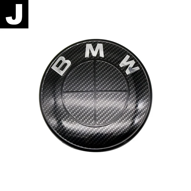 Carbon Fiber 50th Anniversary Front Rear Logo Kit for BMW 82mm 74mm Badge F30 F10 E46 E90  2-Pin Base DIY Replacement Decor Set