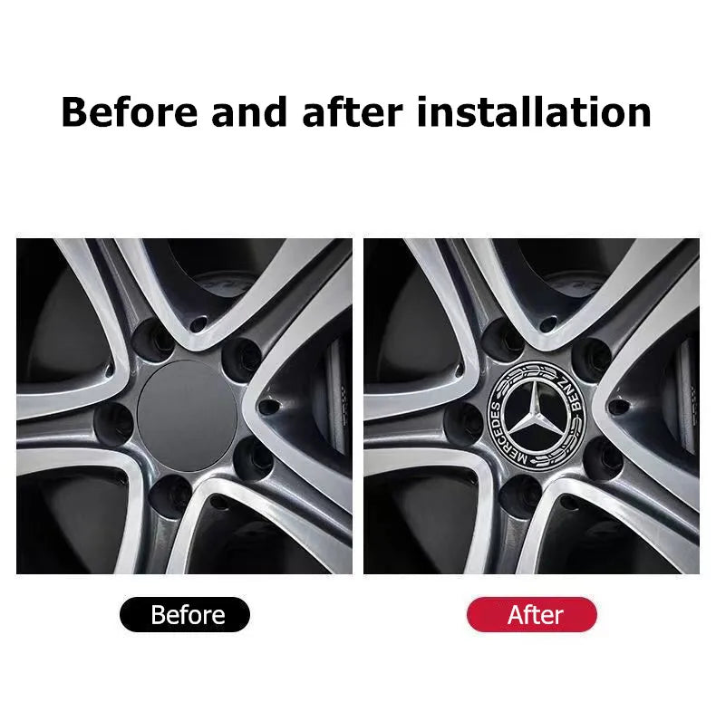 75mm Car Wheel Center Hub Caps Cover for Mercedes Benz GLS GLA GLK AMG W176 W204 W205 Wheel Center Caps Key Rings
