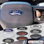58x22mm Car Steering Wheel Emblem Sticker Cover For Ford F-150 Lightning Model T Tourneo Custom RS200 Auto Upgrade Decoration