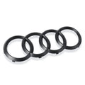Audi 4Ring ABS Car Hood Front Bonnet Grill Rear Trunk Emblem Black/Silver Logo Badge Sticker For A3 A4 A5 A6 A7 Q2 Q3 Q5 Q8 TT