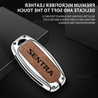 Suitable for Nissan SENTRA 2024 2020 2017 automatic transmission zinc alloy car key bag leather car key fob accessories