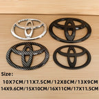 1pc 3D Car Emblem sticker For Toyota Front Grill Hood Rear Trunk Logo Corolla Camry RAV4 Hilux Yaris Prius Prado Badge Accessory
