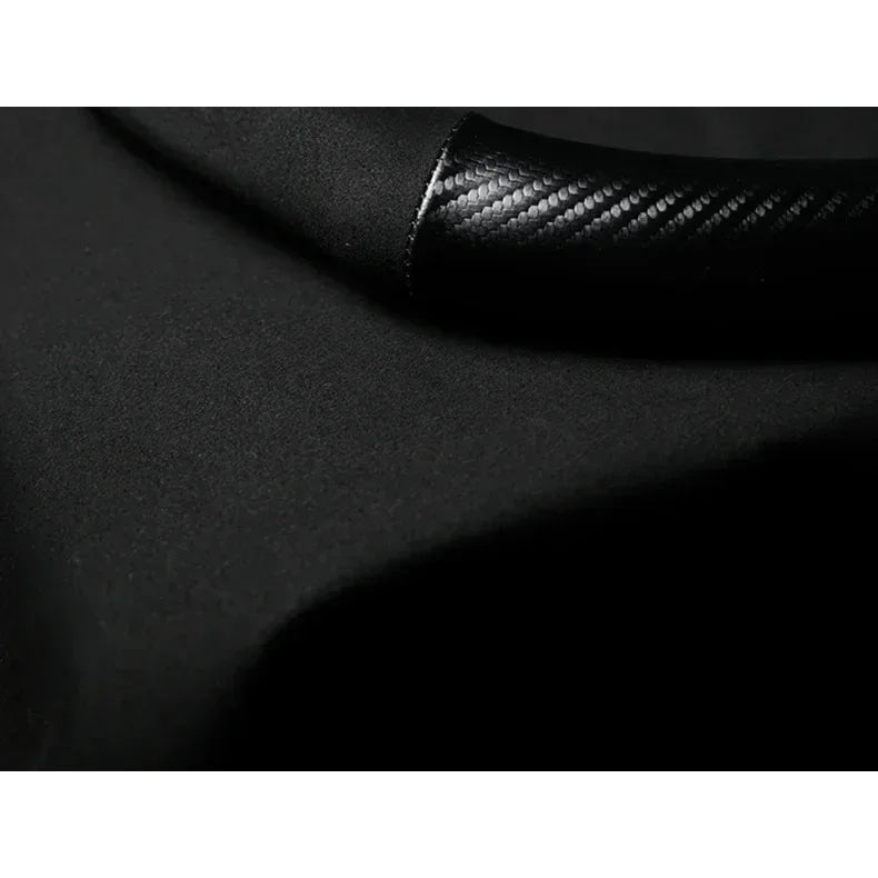 For Ford Mondeo Focus Raptor Puma Edge Explorer Ecosport Ranger F150 Kuga Car Suede Carbon fiber Anti-slip Steering Wheel Cover