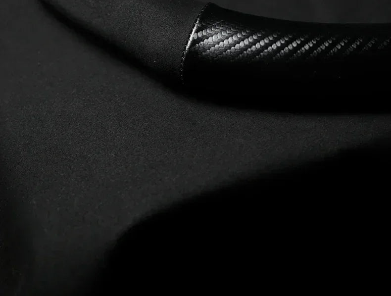 For Ford Mondeo Focus Raptor Puma Edge Explorer Ecosport Ranger F150 Kuga Car Suede Carbon fiber Anti-slip Steering Wheel Cover