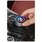 4.5CM 4.8CM Carbon Fibre Car Center Console Knob Stickers Decoration Accessories For BMW 1 2 3 4 5 6 Series GT Z4 X3 X4 X5 X6 X7