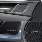 4Pcs For Dodge Ram 1500 Journey Charger Challenger Durango Dart 3D Aluminum Car Audio Stereo Speaker Badge Emblem Stickers