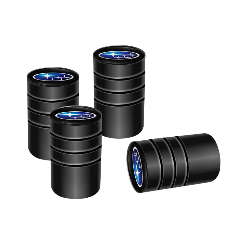 wheel tire Valve Cap Car+accessories Alloy For Subaru WRX STI Tribeca Crosstrek XV Forester BRZ Impreza Smart Outback stickers