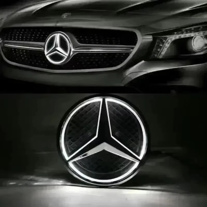 Car Front Grilled Star Emblem LED For Mercedes-Benz W205 W213 W204 ML CLA W253 A C W204 E GLK  GLA GLC GLE Ashtray