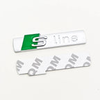 3D Metal Logo Sline Emblem Car Fender Side Sticker Front Grill Badge For Audi A3 A4 A5 A6 A7 S3 S4 S5 S6 TT S Line Accessories