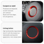 Car Steering Wheel Aluminum Alloy Ring Trim Sticker For Mercedes Benz A C E Class CLA GLA GLC GLE GLK W204 W212 C117