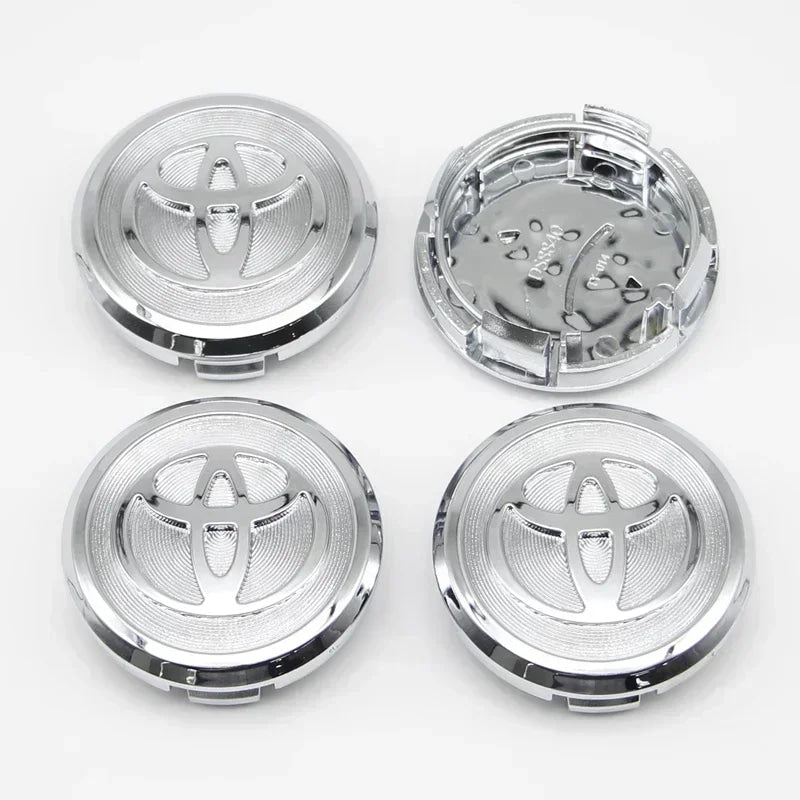 4Pcs 57/62mm Car Wheel Center Hub Caps For Toyota Rav4 Aygo Yaris Corolla Camry Car Tire Center Decoration Stickers Accessories