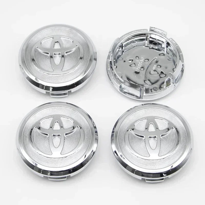 4Pcs 57/62mm Car Wheel Center Hub Caps For Toyota Rav4 Aygo Yaris Corolla Camry Car Tire Center Decoration Stickers Accessories