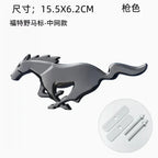 For Ford Mustang Car Sticker Car Front Grille Badge Emblem Rear Trunk Sticker  For Ford Mustang Focus Fiesta Kuga Edge Shelby GT
