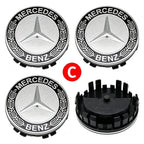 4Pcs 75MM for Mercedes Benz C E A B S Class GLE GLA GLB GLC GLS AMG W203 W204 W205 W176 W177 Floating Car Wheel Hub Center Caps