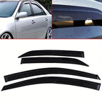 Outside 4 Pieces Black Window Visors Shade Sun Rain Wind Guards Cover Acrylic Replacement for Toyota Corolla 2009 2010 2011 2012