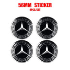 56/60/65mm Car Wheel Center Cover Hub Cap Resin Badge Emblem sticker Decal styling auto Accessories Mercedes Benz AMG  C260 C300