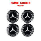 56/60/65mm Car Wheel Center Cover Hub Cap Resin Badge Emblem sticker Decal styling auto Accessories Mercedes Benz AMG  C260 C300