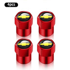 Chevrolet Car Tire Valve Stem Cap, Tire Valve Stem Cover,Universal Car Tire Valve Cap, Tyre Repair & Fitting Tool For Car, SUV