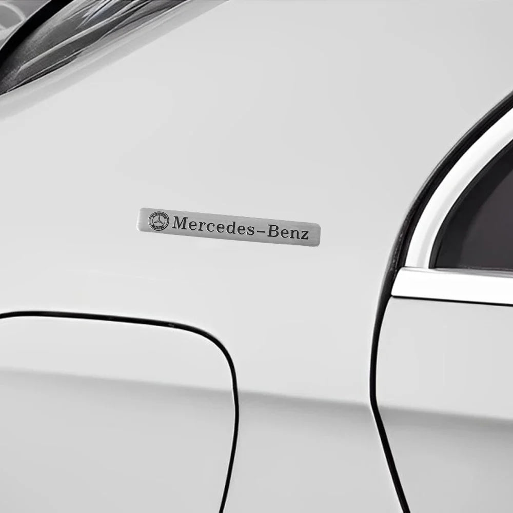 3D Aluminum Car Side Body Trunk Emblem Decoration Sticker For Mercedes Benz AMG Class GLK GLA CLA GLB W108 W447 W204 W205 Fortwo