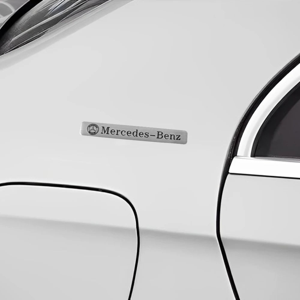 3D Aluminum Car Side Body Trunk Emblem Decoration Sticker For Mercedes Benz AMG Class GLK GLA CLA GLB W108 W447 W204 W205 Fortwo