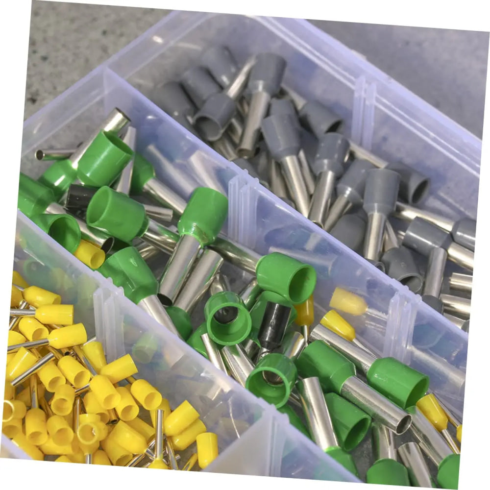 400 Uds Kit de terminales de engarzado conector de cable terminador de engarzado Termina aislado prensado en frío E0508 7508 1008 1510 2512 4012