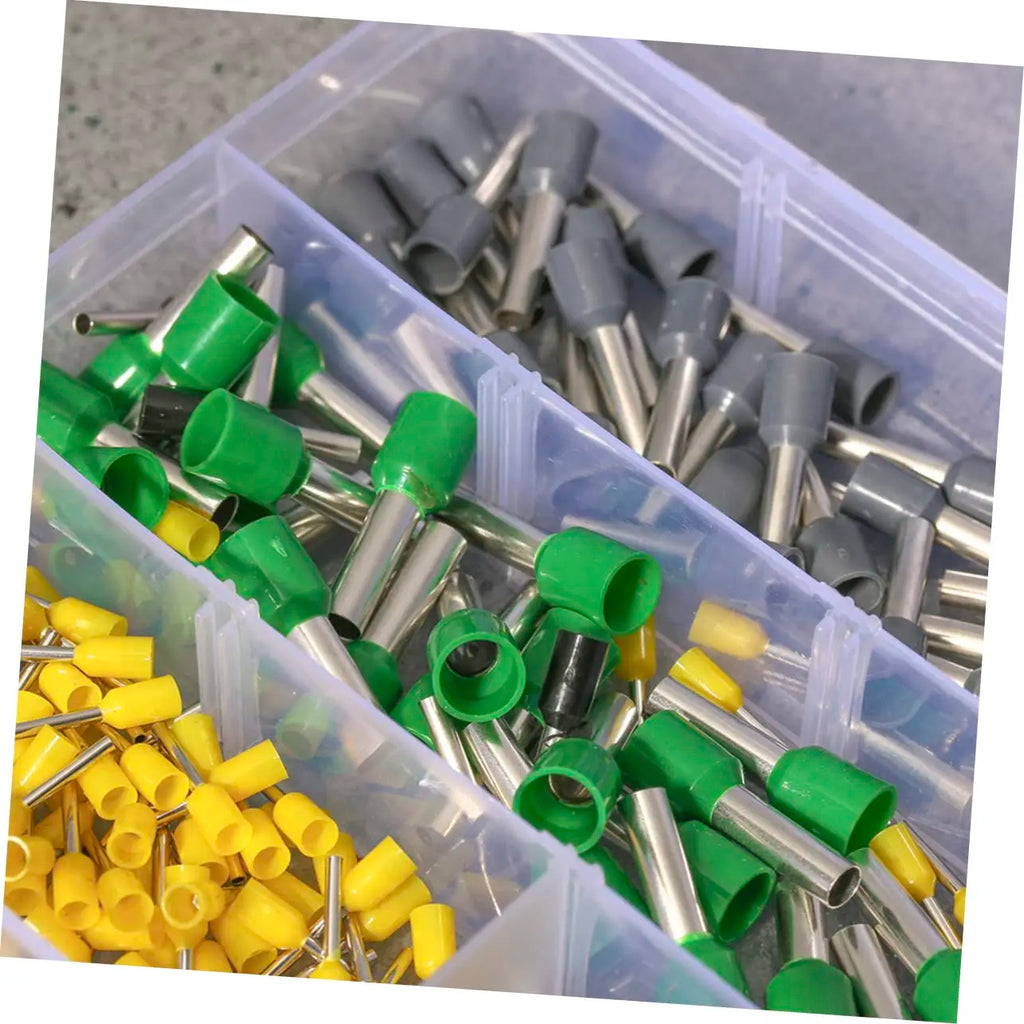 400 Uds Kit de terminales de engarzado conector de cable terminador de engarzado Termina aislado prensado en frío E0508 7508 1008 1510 2512 4012
