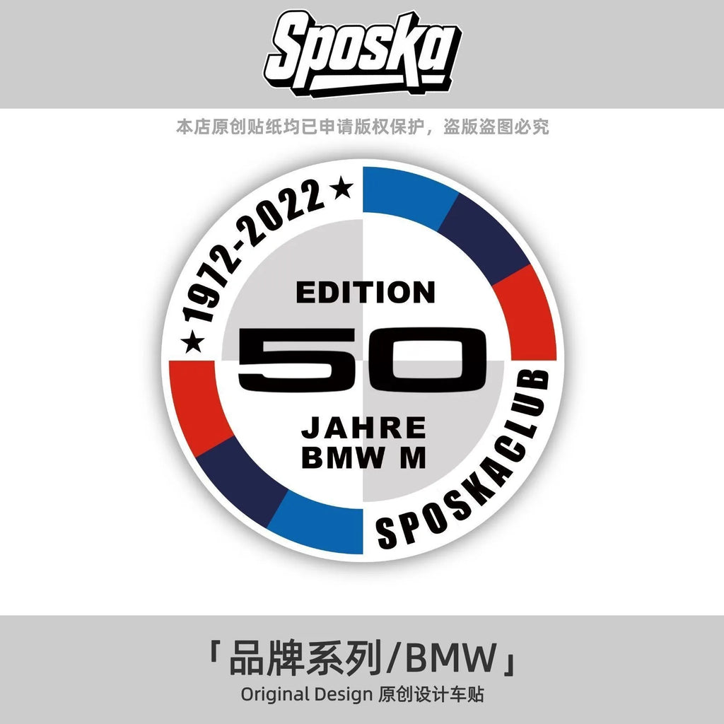 Car Windshield Stickers Waterproof Static Decal Accessories For BMW M 50th 325Li 320Li 330Li E36 G20 E46 E90 E60 F30 E39 E30 F20