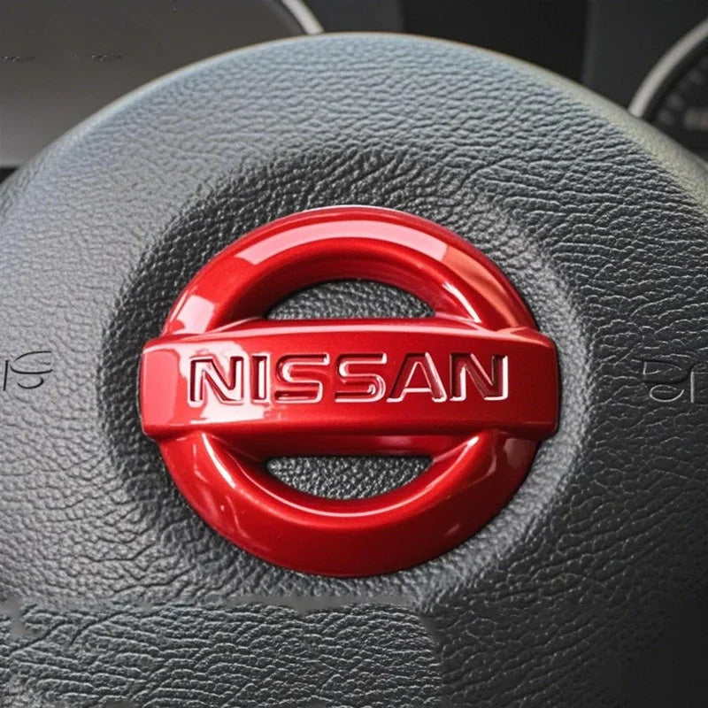 52mm Car Steering Wheel Logo Emblem ABS Sticker for Nissan Qashqai J10 J11 Leaf Juke Tiida Sentra Teana X Trail T30 T32 Almera