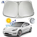 For Tesla Model 3 Y X S Car Front Windshield Sunscreen Window Sunscreen Visor Sun Shade Blocks UV Rays Protection Parasol Coche