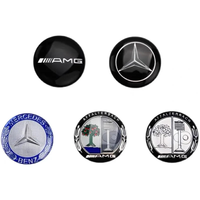 1Pcs Car Gear Shifter Head Knob Badge Sticker Emblem Decal Decor Hubcap For Mercedes Benz AMG W204 W205 W203 W211 W212 W213 W210