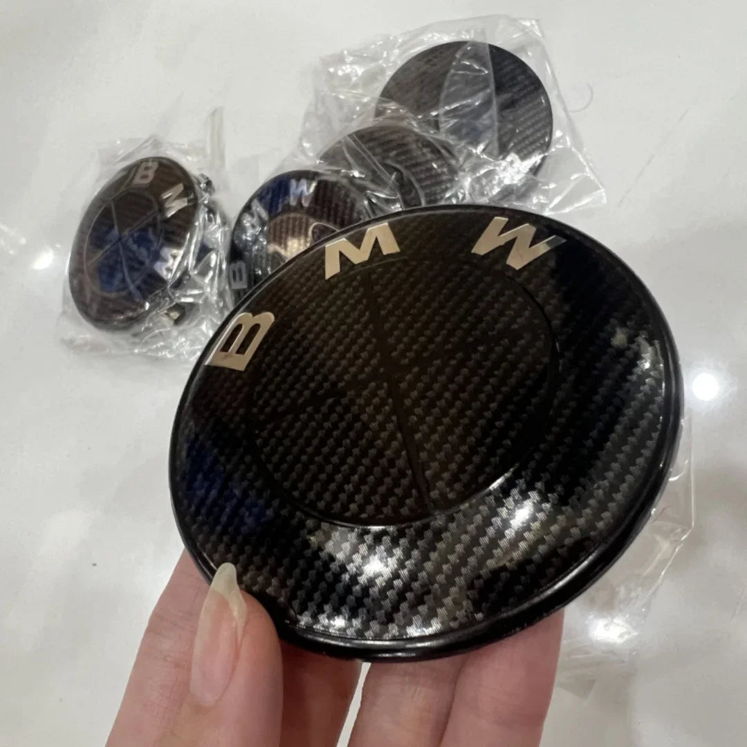 45/74/82mm automobile ABS front and rear logo hub covers are suitable for BMW Group's new badge decoration accessories.