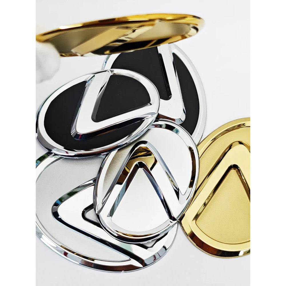 For Lexus ES240 ES250 IS250 LX460 RX270 RX300 RX350 65mm 77mm Metal Steering Wheel Emblem Logo Badge Sticker Decal Accessory
