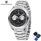 PAGANI DESIGN Panda Mens Watches Quartz Luxury Watch For Men Chronograph VK63 Wristwatches AR Sapphire Waterproof Luminous Clock