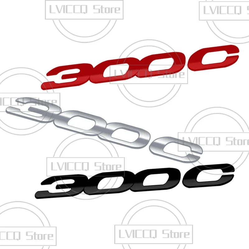 Car Emblem Metal 300c 300s Badge Logo Body Decals Sticker For Chrysler 300 Pacifica 200 Sebring PT Cruiser Accessories