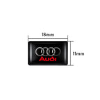 10pcs 3D Epoxy Drop Glue Car Emblem Stickers Badge Decal For Audi RS Sline A3 A4 B8 8P B9 B6 A5 B7 A1 Q3 Q7 Q8 Auto Accessories