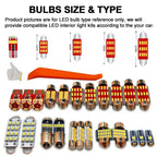 LED Bulbs Indoor Light Kit For Porsche Panamera Cayenne Macan Boxster Cayman 986 987 911 964 993 996 997 Carrera Turbo 4 S 4S