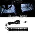 2 in 1 LED Car Neon Light Foot Light LED Interior Decoration Backlight Cigarette Lighter USB Atmosphere Lamp Vehicle Accessories