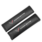 Car Seatbelt Shoulder Pad Cover Carbon Fiber Seat Belt Protector for Corvette C1 C2 C3 C4 C5 C5 C6 C7 C6-R C8