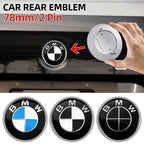 1pcs 78mm 51141970248 Car Emblem Reartrunk Logo Badge Styling Accessories for BMW E66 E53 X5 E46 E39 E38 E90 E60 E36 F30 F20 F10