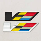 3D Metal Car Sticker Logo V Rear Trunk Badge Fender Side Emblem Decals For Cadillac ATS CTS CT4 CT5 XT6 Auto Accessories