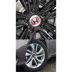 4pcs 56mm 60mm 65mm Car Wheel Center Covers Badge Sticker Stickers For Honda Civic XR-V HR-V Accord Odyssey CRV Insight Fit