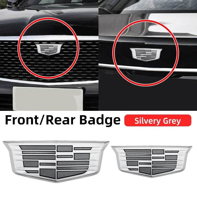 1pcs 3D ABS Car Front Grille Center Emblem Badge Rear Trunk Sticker Accessories For Cadillac CT4 CT5 CT6 XT4 XT5 XT6 XTS ATS