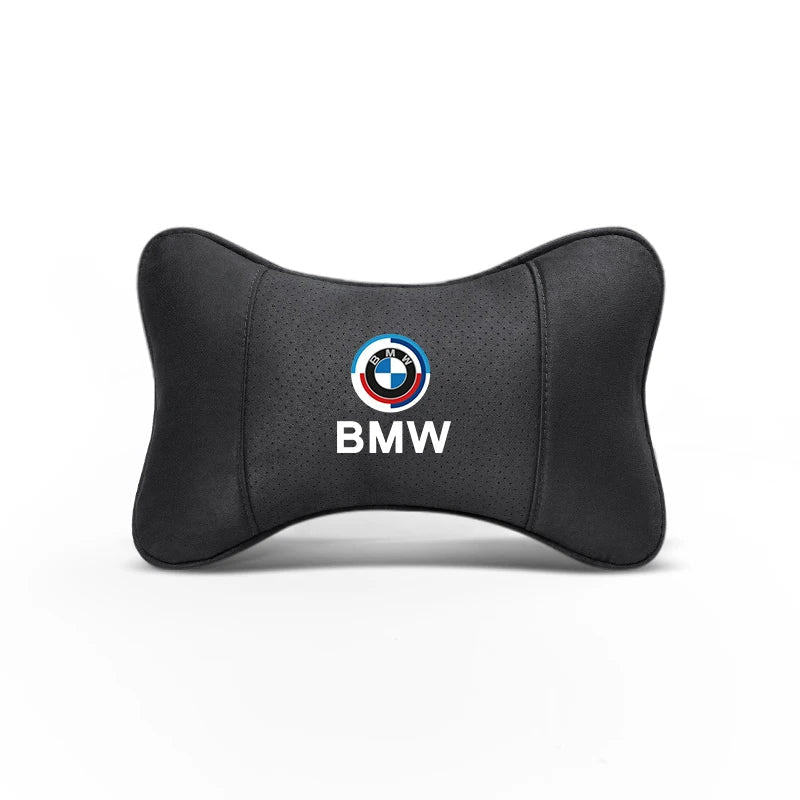Soft Suede Neck Pillow Comfort Car Headrest Interior Decor Accessories For BMW E90 G80 M3 G30 M5 F82 F83 F20 F21 G42 F95 F96 G06