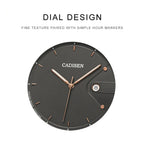 CADISEN Swiss Ronda 715 Quartz Watch Mans 7MM Ultra-thin Dial Sapphire Luminous Stainless Steel Milano Mesh Strap Watches Men
