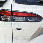 3D Metal SR Logo Car Letter Emblem Badge Sticker Trunk Decals For Nissan Altima Kicks Sentra Maxima X-Trail Styling Accessories