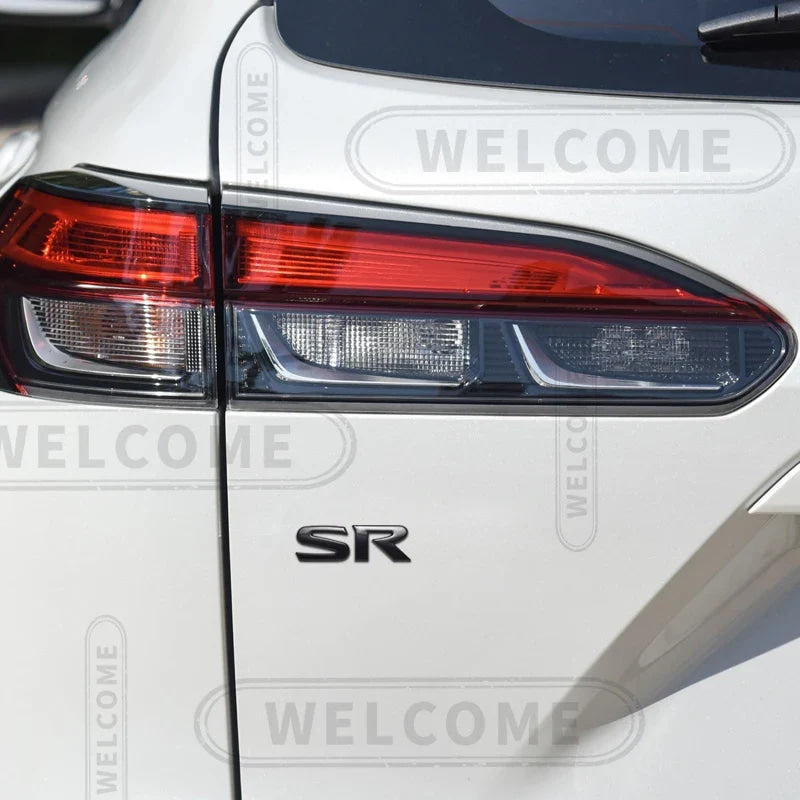 3D Metal SR Logo Car Letter Emblem Badge Sticker Trunk Decals For Nissan Altima Kicks Sentra Maxima X-Trail Styling Accessories