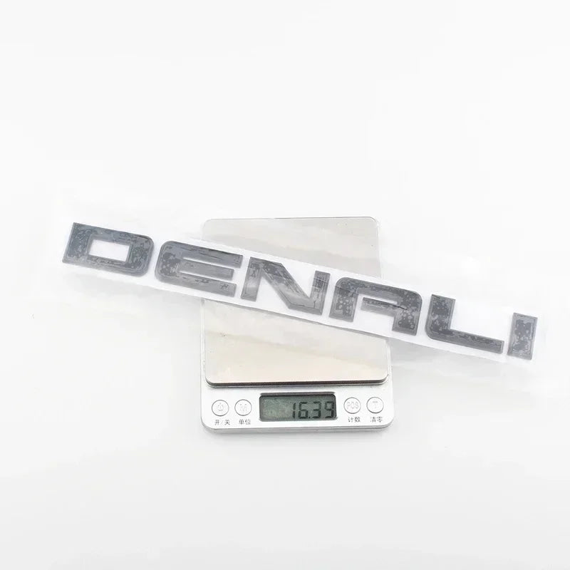 3D ABS DENALI Logo Rear Boot Trunk Side Fender Emblem Badge Sticker Decals Car Styling Accessories For Chevrolet SIERRA Ford GMC