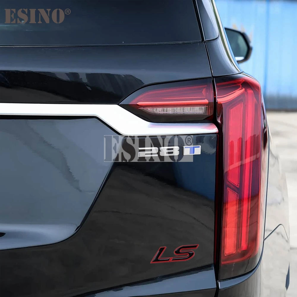 Car Styling 3D LS Car Metal Alloy Rear Trunk Fender Adhesive Badge Body Tailgate Displaceme Emblem For Cadillac CTS Escalade