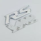 3D Metal Logo RS Emblem Letters Car Front Grille Badge Rear Trunk Sticker For Honda Civic City Fit Shuttle Jazz Car Acceessories